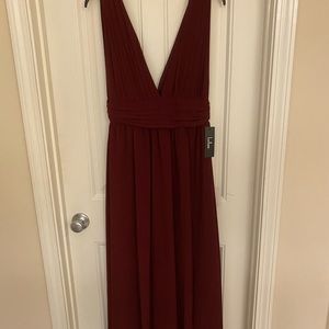 Lulus Burgundy Maxi Dress